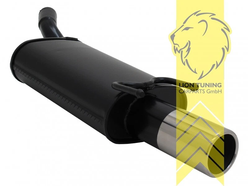 Sportauspuff Endschalldämpfer für Opel Corsa B 1 x 90mm SR-Design - Bild 1 von 1