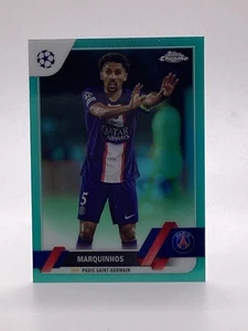 TOPPS UCC CHROME 2022/23 PARALLEL MARQUINHOS PSG 144/199 - Imagen 1 de 2