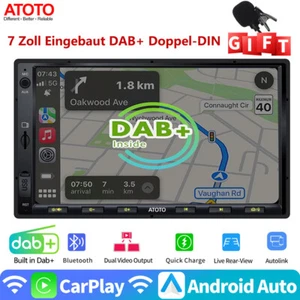 ATOTO F7 DAB+ 7" Android GPS Autoradio NAVI Wireless Carplay&Android auto FM/AM - Bild 1 von 12