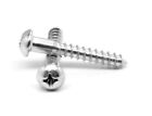 #10 x 1" Wood Screw Phillips Round Head Low Carbon Steel Zinc Plated