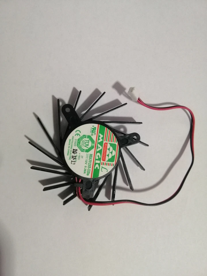 1PCS ATI MBA7012XF-O20 Graphics card cooling fan DC12V 0.28A 2Pi n - Image 1 of 1