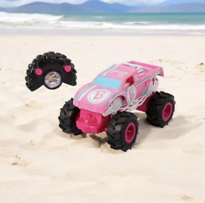 Barbie Hot Wheels Pink Monster Truck RC Battery Powered Remote Control for Girls - Picture 1 of 9