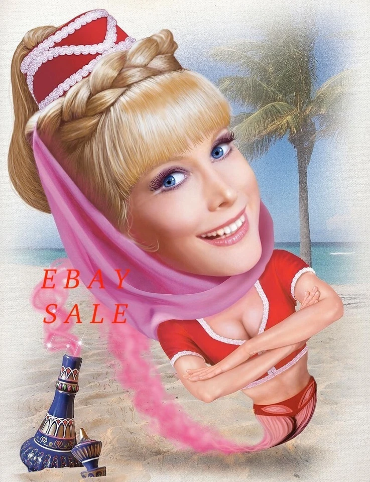 BARBARA EDEN rare Jeannie Bottle Pic PHOTO - Image 1 of 1