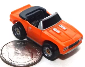 Small Micro Machine 1968 Chevy Camaro Convertible in Orange # 1 - Picture 1 of 3
