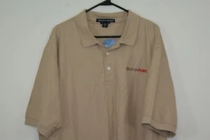 Devon & Jones Quantapoint Men's Size 2XL Tan or Large White Cotton SS Polo Shirt - Picture 1 of 6