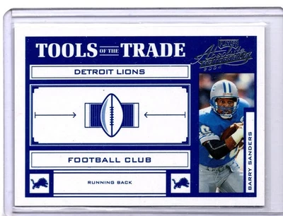 2004 Absolute Memorabilia Tools of the Trade Barry Sanders 24/250 #TT-95 - Image 1 of 2