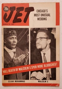 Jet Magazine March 11 1965 Malcolm X Death~Elijah Muhammad~MLK Jr. Black History - Picture 1 of 8