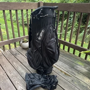 Ogio Assassin Ultralite 14 Way Golf Cart Carry Bag W/Strap & Raincover 9 Pockets - Picture 1 of 10