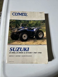 Clymer Suzuki LT-4WD LT-4WDX LT-F250 1987-1998 Service Rep. Maint.Manual M483-2 - Picture 1 of 3