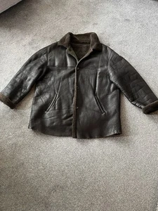 Men’s Leather/sheepskin Jacket/coat - Picture 1 of 7