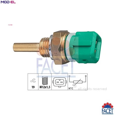 SENSOR COOLANT TEMPERATURE 7.3149 FOR PEUGEOT PARTNER/FURGON/Box/Body/MPV/Van - Image 1 of 4
