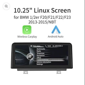 10.25'' Linux screen for BMW 1/2er F20 F21 with NBT CarPlay Android Auto - Picture 1 of 8