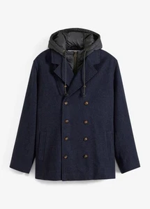 Winter-Cabanjacke 2 in 1 Optik Gr. 54 Dunkelblau Herren Übergangs-Mantel Neu - Bild 1 von 1