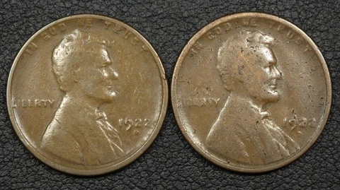 Lot of 2x 1922 D Lincoln Wheat Copper Cents Cover