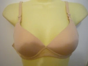 WACOAL BRA-SZ 36AA--NUDE-NO UNDERWIRE-LIGHT PADDING-2 HOOKS-SMOOTH CUPS - Picture 1 of 4