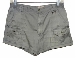 Sz 38 Haband Travelers Cargo Shorts Gray Elastic Waistband Sides Poly//Cotton - Picture 1 of 3