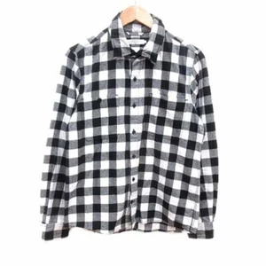 BEAMS LIGHTS Shirt Check Long Sleeve S Black White YK Used 5010448d5fab328aeef71 - Picture 1 of 6
