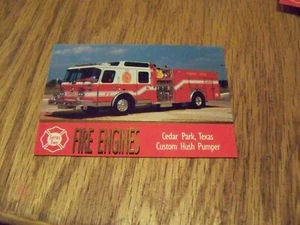 FIRE ENGINES CEDAR PARK, TEXAS SERIES TWO TRADING CARD #192 - Picture 1 of 1