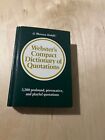 Webster's Compact Dictionary Of Quotations Hardcover