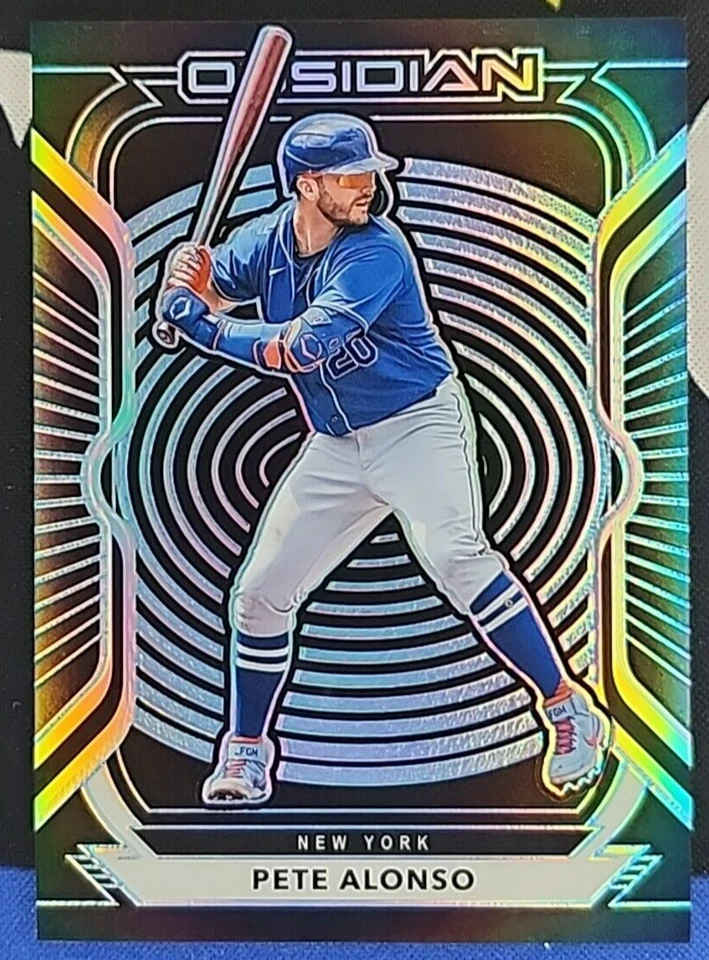 Pete Alonso 2021 Panini Chronicles Obsidian Electric Etch Blue-NY Mets - Image 1 of 2