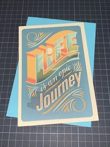 Hallmark Birthday Card: Life An Epic Journey Brand New Year Happiness Adventures - Picture 1 of 8