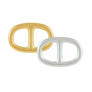 Schnalle Stil goldfarben/silberfarben Schal/Sarong Ring (2er Pack) - Bild 1 von 1