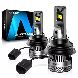 NOVSIGHT 9004/HB1 LED Headlight Bulbs Kit Combo 2 40000LM 200W 6500K Plug-N-Play - Picture 1 of 10