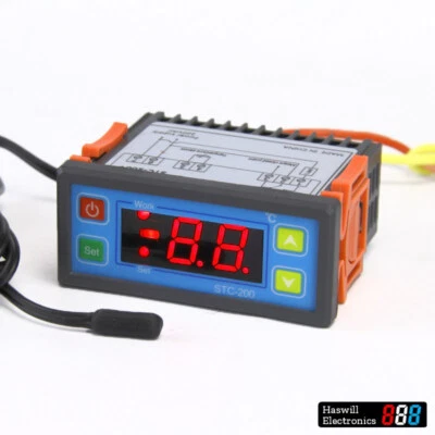 2 Sets of STC200+ digital temperature Controller Cooling or Heating or Alarm - Image 1 of 4