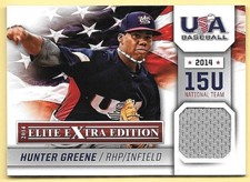 2014 Elite Extra Edition USA Baseball #17 Hunter Greene 15U National Team Jersey