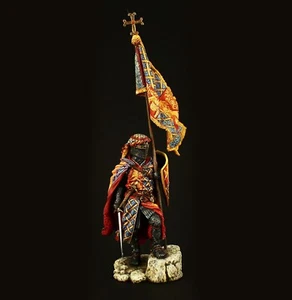 Tin soldier Museum (TOP) Standardbearer for Carlo d'Angi Crusaders - Picture 1 of 5