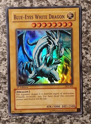 Yugioh Blue Eyes White Dragon SKE-001 Super Rare 1st Edition NM 2004 - Bild 1 von 4