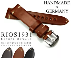 20mm /18 Shell Cordovan RIOS1931 Germany robust Vintage Aviator Look Uhrenband - Picture 1 of 13
