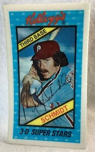 1980 Kelloggs 3-D Super Stars #2 MIKE SCHMIDT - Picture 1 of 2