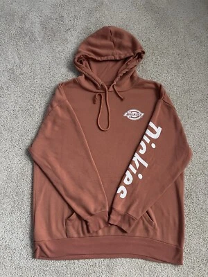 Dickies Mujeres/Juniors GRANDE Melocotón Relajado Sudadera con Capucha Bolsillo Frontal Cordón Capucha Foto 1 de 4