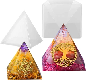 Large Pyramid Silicone Molds Big Pyramid Resin Mold Epoxy Resin Casting Molds wi - Picture 1 of 12