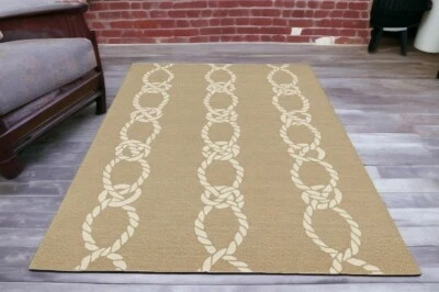 Modern Hand Tufted  Rope Knot Pattern  Area Rug For Bedroom Living Room Kids - Image 1 of 4