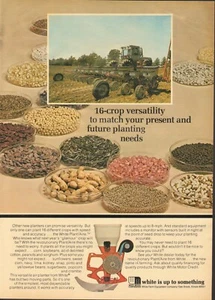 1975 XLARGE Print Ad of White Motor Corp Tractor Plant/Aire Planter - Picture 1 of 2
