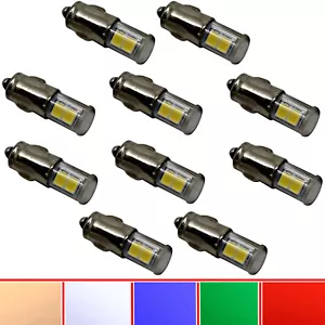 10x 5x 2x BA7S LED 6V & 12V Blanco Azul Verde Rojo de Época Velocímetro Cabina - Picture 1 of 4