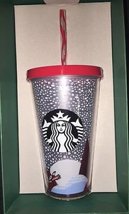 STARBUCKS FOX Cold Cup 16 oz. Limited Edition Holiday 2016 With New Gift Box - Picture 1 of 2