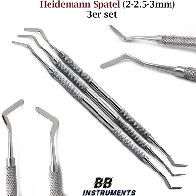 SLITE TECH INSTRUMENTS Heidemann Spatel Zementspatel Zahnsonde Modellierspatel Heidman Zahntechniker CE