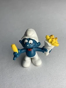 SMURFS - FRENCH FRIES - VINTAGE - SCHLEICH / PEYO - 1980 - Picture 1 of 4