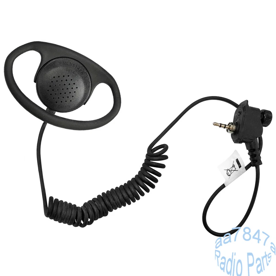 2.5mm Receive Listen Only D Shape Earphone Headset Earpiece For Handheld Radio - Image 1 of 4