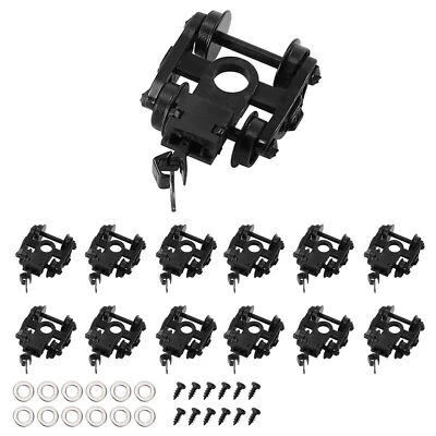 12pcs N Scale 1:160 Roller Bearing Truck Coupler Plastic Wheels Screw Washer - Image 1 of 4