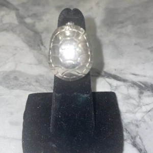 DESIGNER GROSSER BARRY KIESELSTEIN KORDEL 925 STERLING SILBER SCHILDKRÖTE RING Gr. 4,5 - Bild 1 von 9
