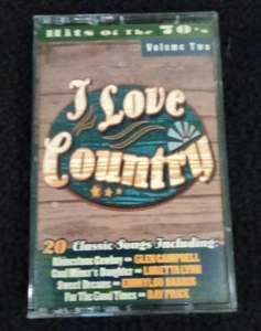 I LOVE COUNTRY HIT'S OF THE 70S VOL 2 1997 EMI CASSETTE TAPE COUNTRY COMPILATION - Picture 1 of 2