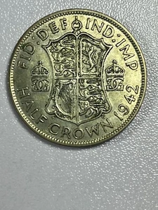 1942 Great Britain Half Crown .500 Silver Coin-KM# 856 - Picture 1 of 2