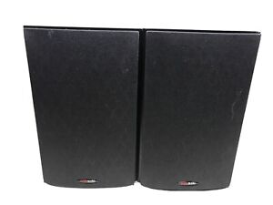 Black Pair (2) Polk T300 Bookshelf Speakers For Parts/refurbishment