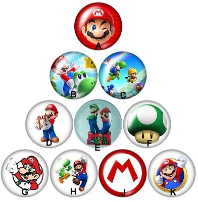 CLICK BUTTON SNAP WECHSEL DRUCKKNOPF CHUNK 18 mm Mario - Bild 1 von 4