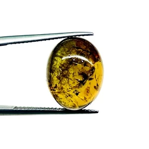 13.6 Cts Natural Tourmaline 15x12mm Oval Big Cabochon Untreated Loose Gemstone - Picture 1 of 15