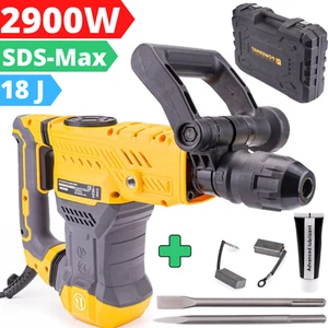 Abbruchhammer Stemmhammer SDS Max Schlaghammer Meißelhammer 18J Koffer 2900 Watt - Bild 1 von 13